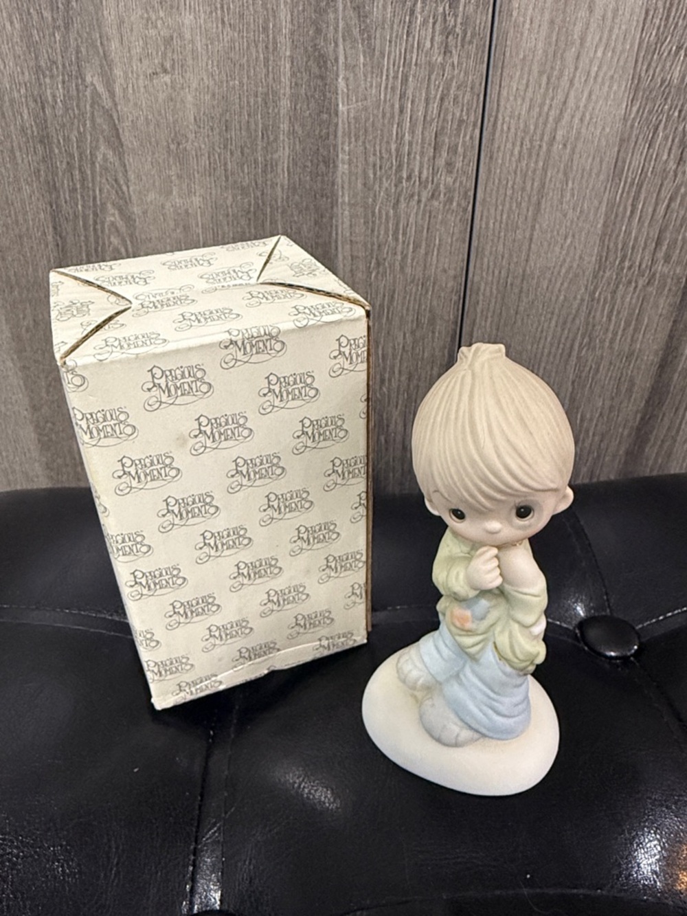 Precious Moments Smile God Loves You Porcelain Ceramic Figurine In Box *Repaired